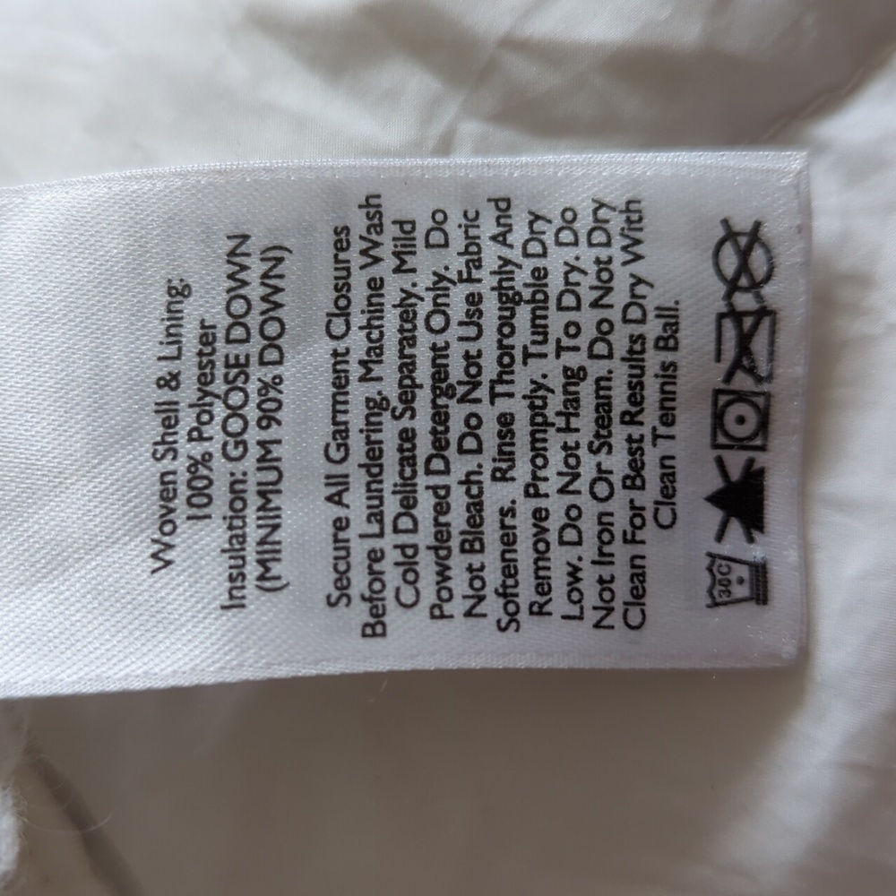 *EDDIE BAUER* First Ascent Stormdown 800 Down Jacket Beige WINDPROOF  Medium - Picture 7 of 7